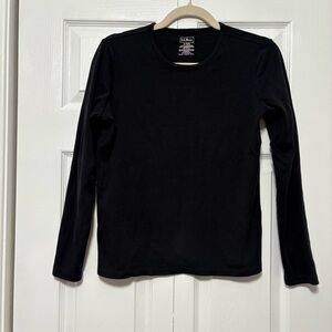 LL Bean Women Supima Cotton Crew Neck Long Sleeve Shirt Outdoor Hiking
